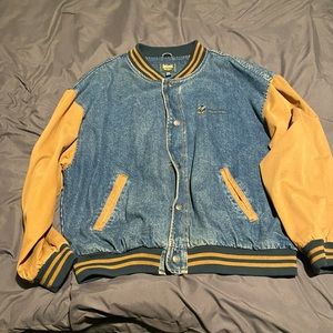 Dunbrook Images Vintage denim varsity jacket